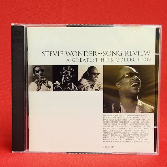 Stevie Wonder Song Review A  Greatest Hits Colletion 2 Disc Set CD 1996 - Picture 1 of 10